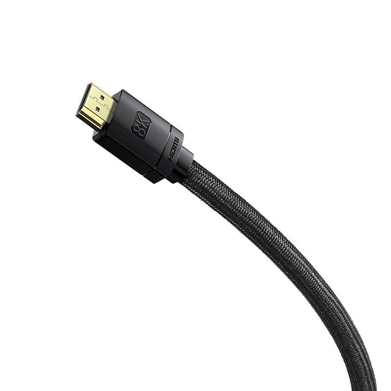 Baseus High Definition Series HDMI 2.1 kabel, 8K 60Hz, 3D, HDR, 48Gbps, 1m (crni)