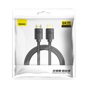 Baseus High Definition Series HDMI 2.1 kabel, 8K 60Hz, 3D, HDR, 48Gbps, 1m (crni)