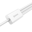 USB kabel 3u1 Baseus Superior Series, USB na mikro USB / USB-C / Lightning, 3.5A, 1.2m (bijeli)