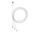 USB kabel 3u1 Baseus Superior Series, USB na mikro USB / USB-C / Lightning, 3.5A, 1.2m (bijeli)