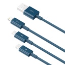 USB kabel 3u1 Baseus Superior Series, USB na mikro USB / USB-C / Lightning, 3.5A, 1.2m (plavi)