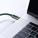 Baseus zaslonski kabel USB-C na USB-C 100W 1m (zeleni)