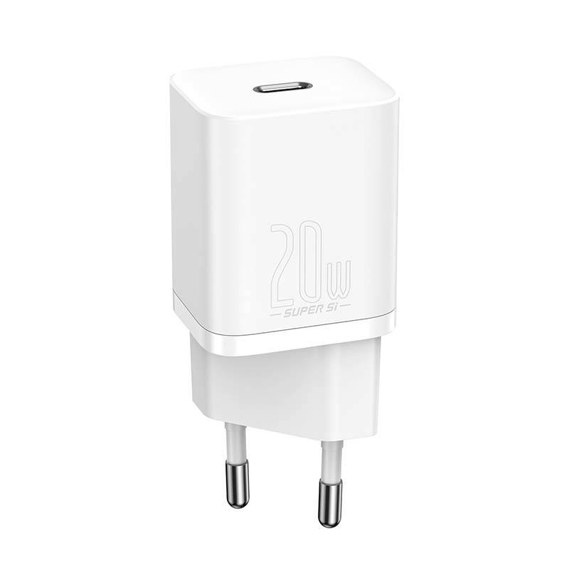 Baseus Super Si Quick Charger 1C 20W s USB-C kabelom za Lightning 1m (bijeli)