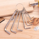 Set šesterokutnih ključeva 1,5-6 mm Deli Tools EDL3080 (srebrni)