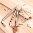 Set šesterokutnih ključeva 1,5-10 mm Deli Tools EDL3100 (srebrni)