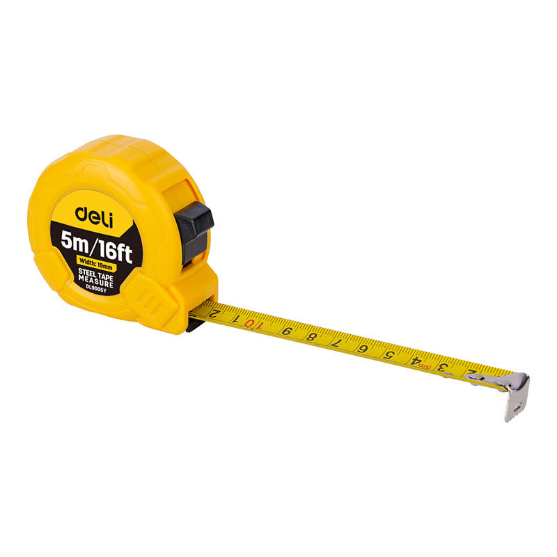 Čelična mjerna traka 5m/19mm Deli Tools EDL9005Y (žuta)