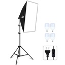 Studio set Puluz softbox 50x70cm, tronožac, LED žarulja 4 kom PU5071EU