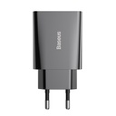 Baseus Speed ​​Mini Quick Charger, USB-C, PD, 3A, 20W (crni)