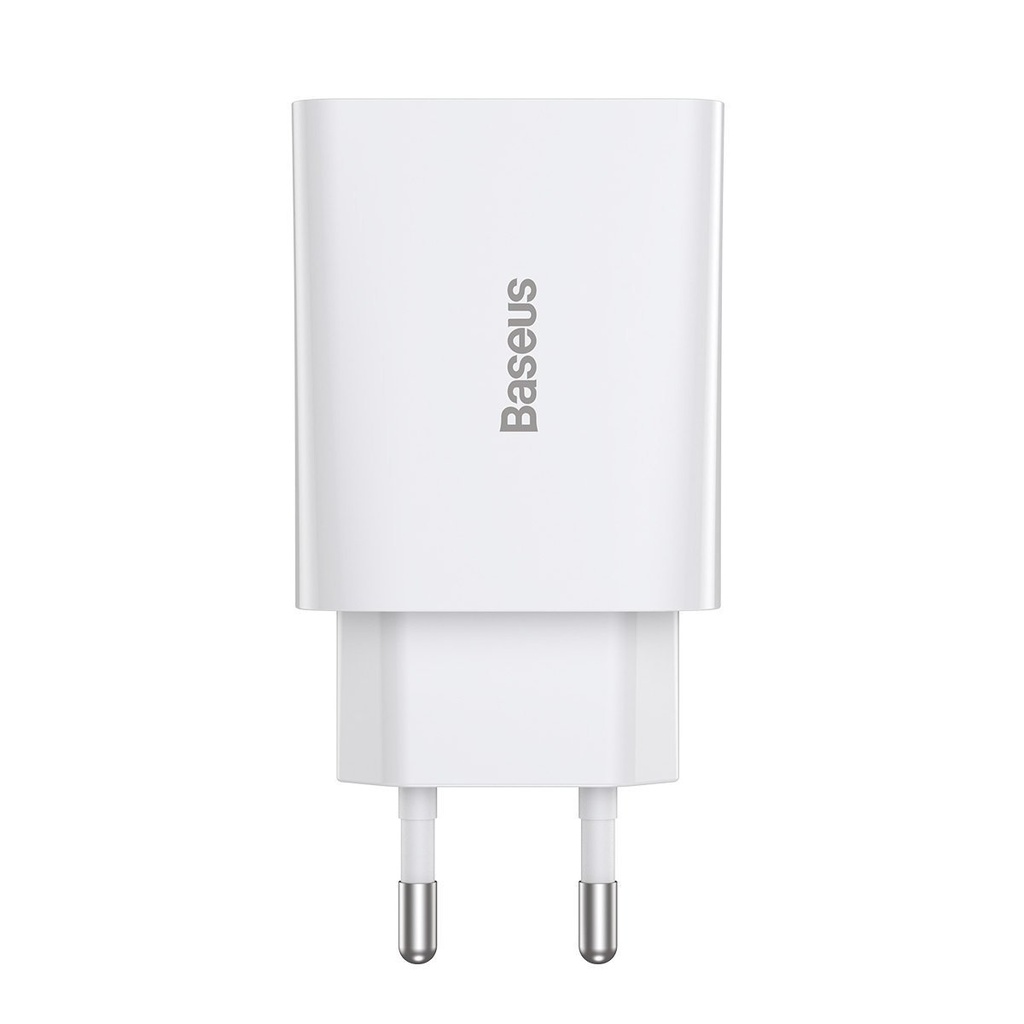 Baseus Speed ​​Mini Quick Charger, USB-C, PD, 3A, 20W (bijeli)