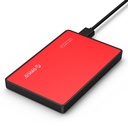 Vanjsko kućište tvrdog diska Orico SSD/HDD 2.5" SATA III (crveno)