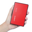 Vanjsko kućište tvrdog diska Orico SSD/HDD 2.5" SATA III (crveno)