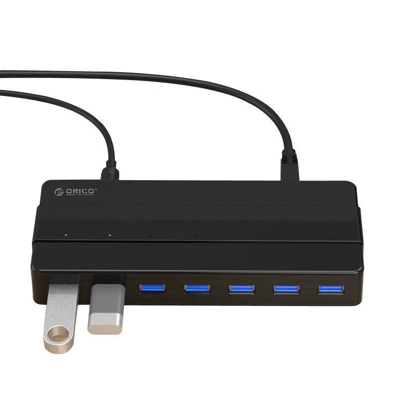 Adapter Hub 7-u-1 Orico USB 3.0 + USB 3.0 kabel 1m