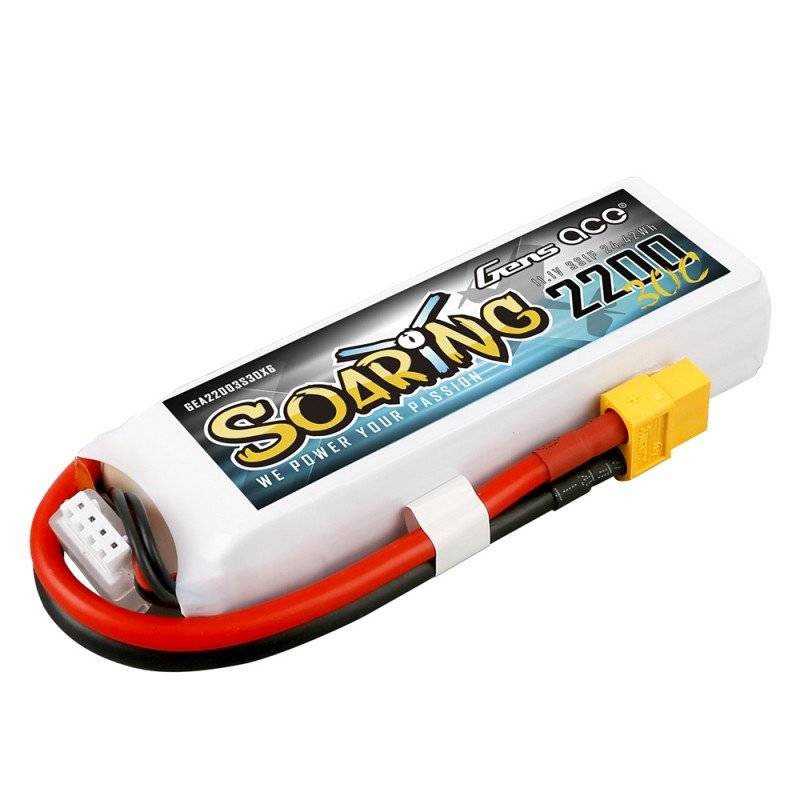 Akumulator Gens Ace Soaring 2200mAh 11.1V 30C 3S1P XT60