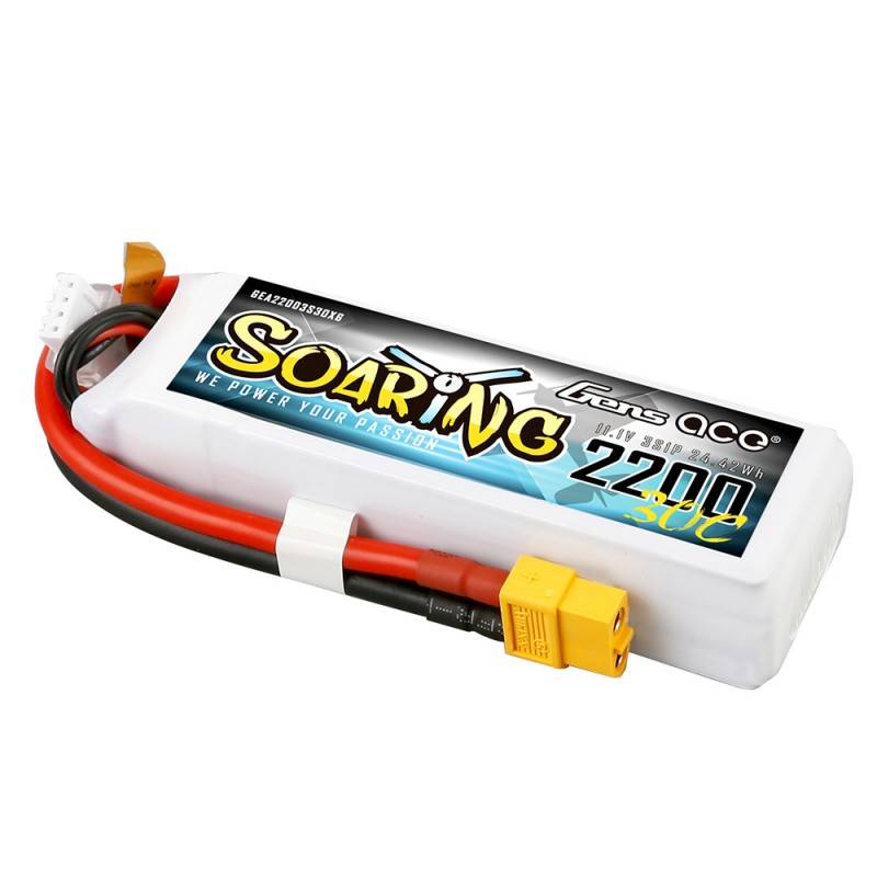 Akumulator Gens Ace Soaring 2200mAh 11.1V 30C 3S1P XT60