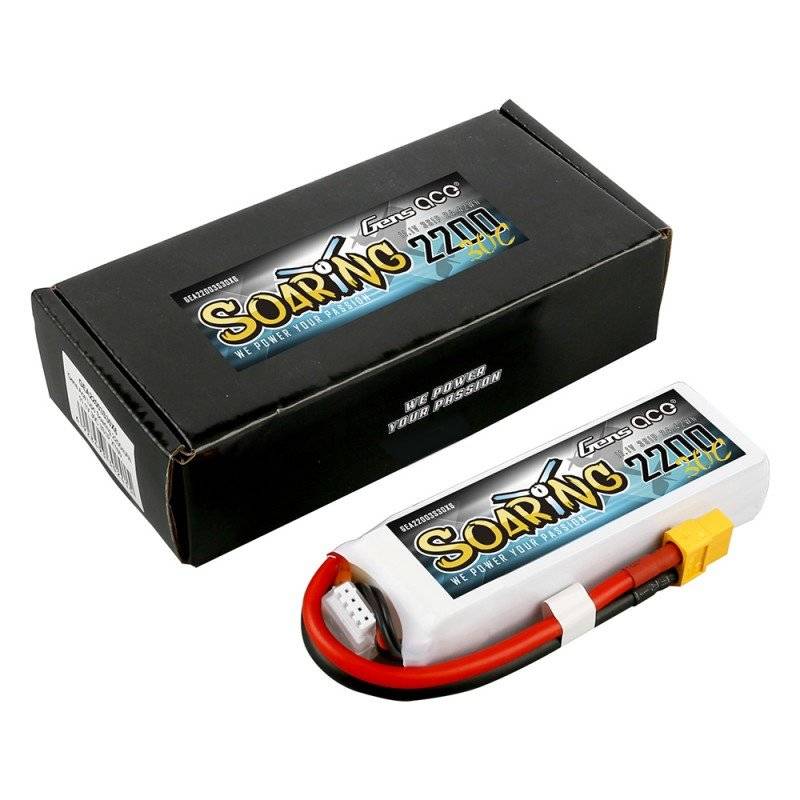 Akumulator Gens Ace Soaring 2200mAh 11.1V 30C 3S1P XT60