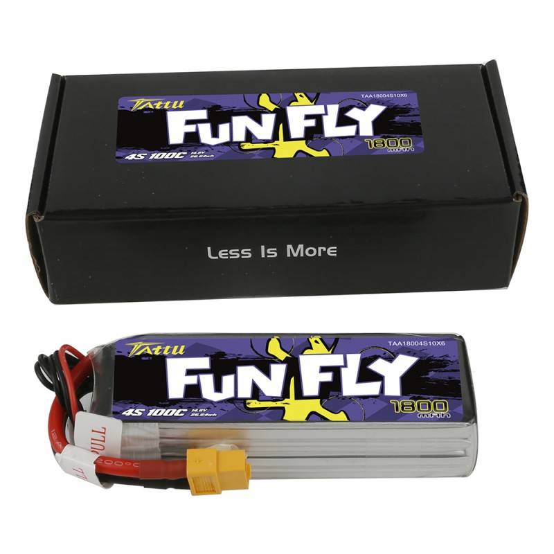 Baterija Tattu Funfly 1800mAh 14.8V 100C 4S1P XT60