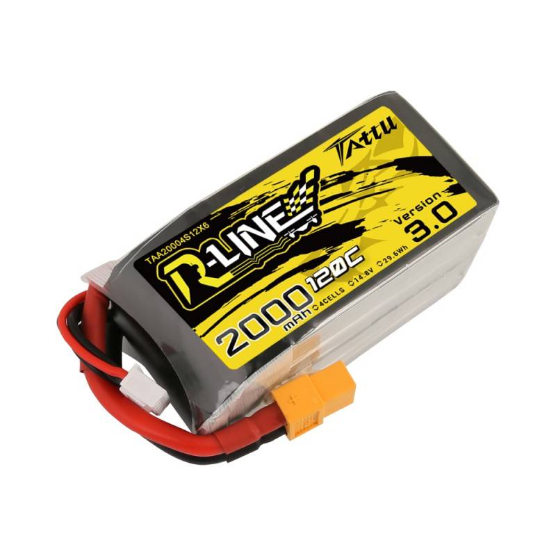 Baterija Tattu R-Line verzija 3.0 2000mAh 14.8V 120C 4S1P XT60