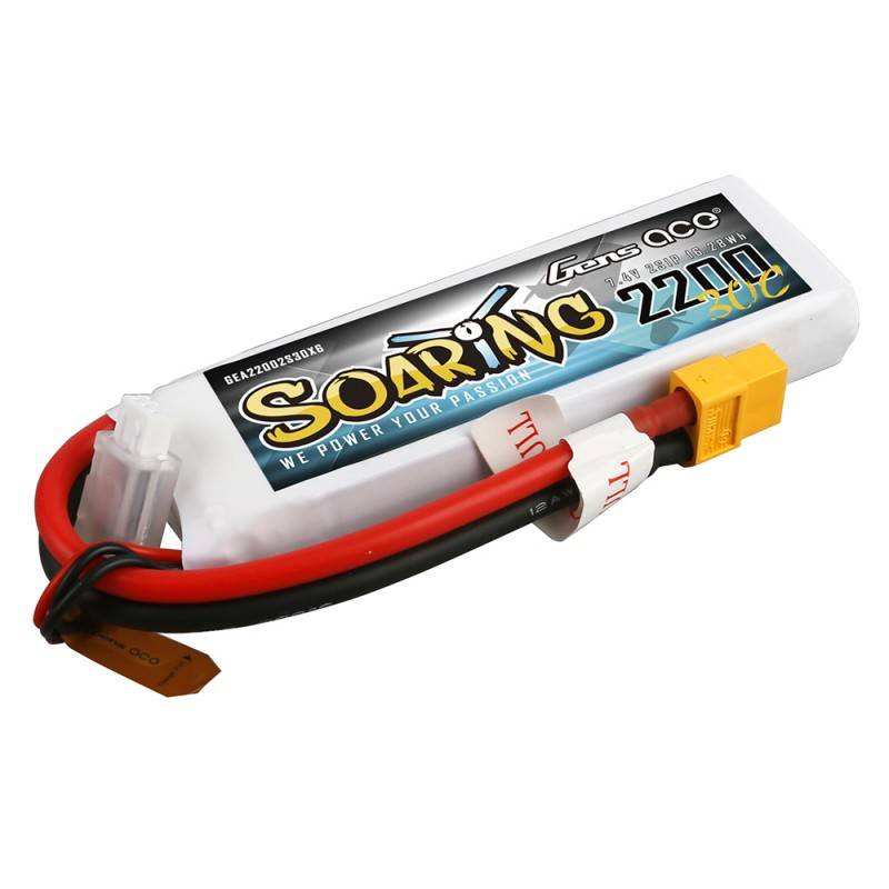 Baterija Gens Ace Soaring 2200 mAh 7,4 V 30C 2S1P XT60