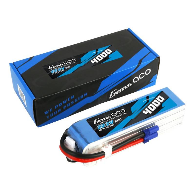 Baterija Gens Ace 4000mAh 22.2V 60C 6S1P EC5