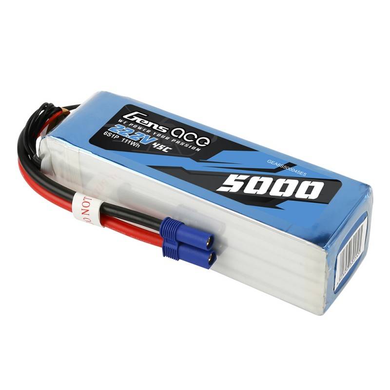 Baterija Gens Ace 5000mAh 22.2V 45C 6S1P