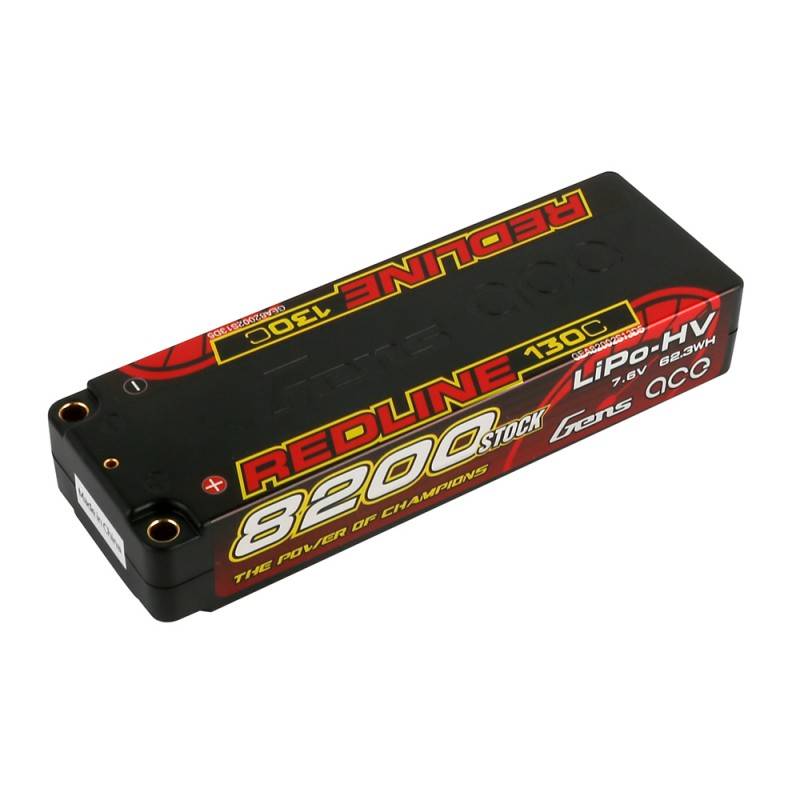 Gens Ace Redline 8200mAh 7.6V 130C 2S1P HardCase HV baterija