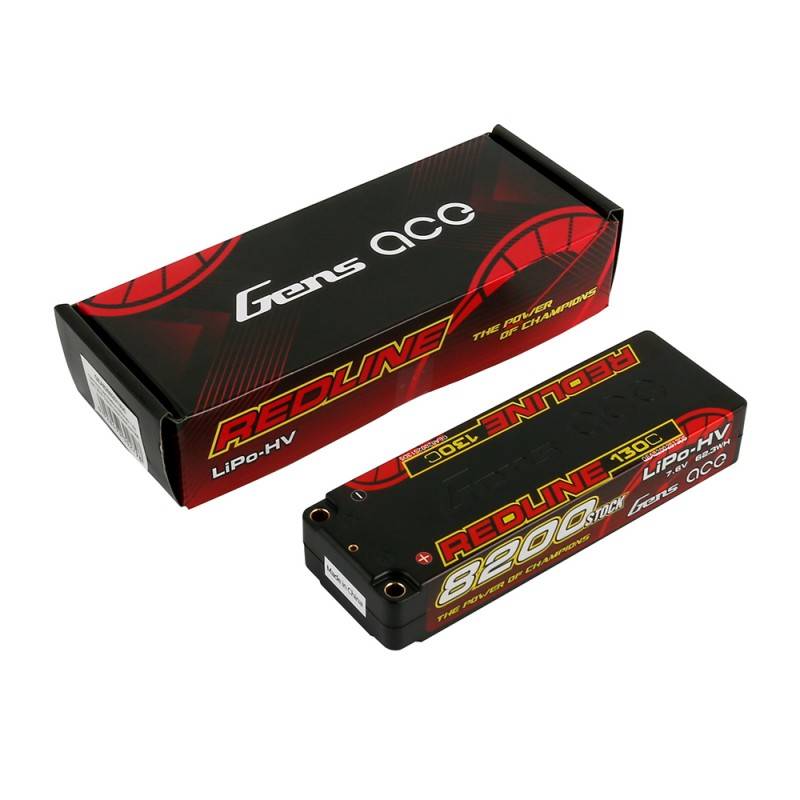 Gens Ace Redline 8200mAh 7.6V 130C 2S1P HardCase HV baterija