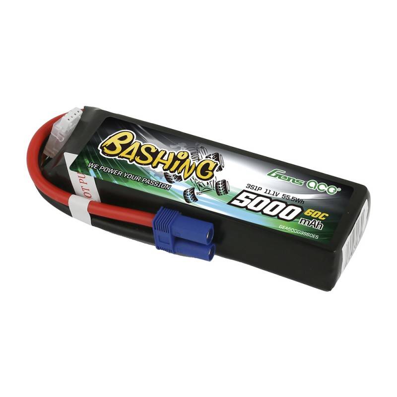 Gens Ace Bashing 5000 mAh 11.1 V 3S1P 60C EC5 LiPo baterija