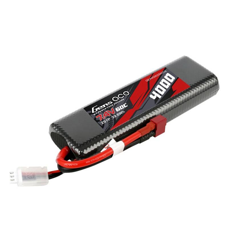 Gens Ace 4000mAh 7.4V 60C 2S1P T-utikač Bashing Baterija