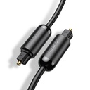 UGREEN AV122 Toslink Audio optički kabel, aluminijski pleten, 2m (crni)