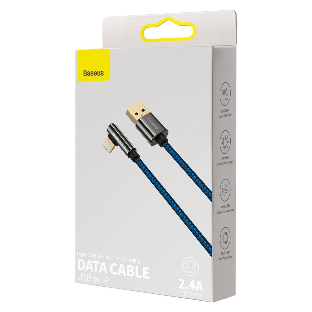 Kabel USB na Lightning Baseus Legend Series, 2.4A, 2m (plavi)