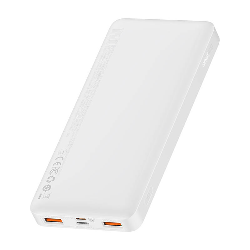 Powerbank Baseus Bipow 10000mAh, 2xUSB, USB-C, 20W (bijeli)