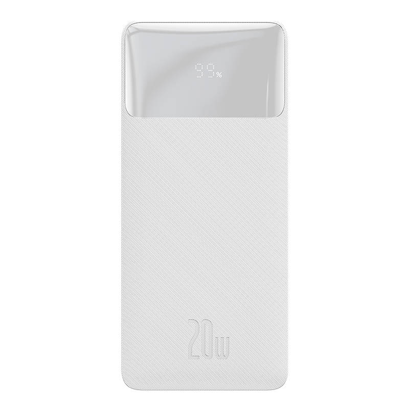 Powerbank Baseus Bipow 10000mAh, 2xUSB, USB-C, 20W (bijeli)