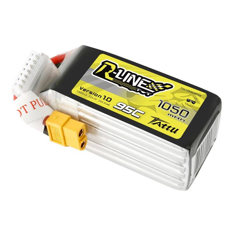 Baterija Tattu R-Line 1050mAh 22.2V 95C 6S1P XT60