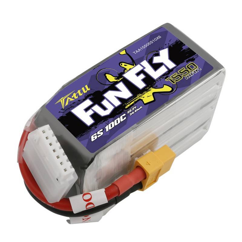 Baterija Tattu Funfly 1550mAh 22.2V 100C 6S1P XT60