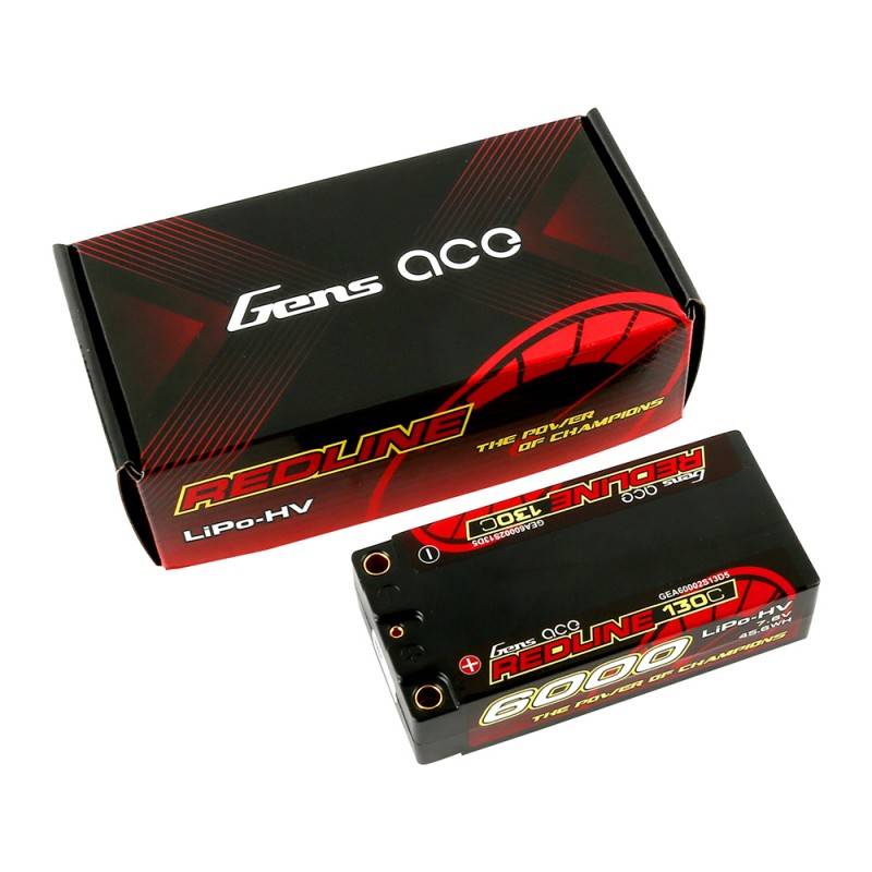 Gens Ace Redline 6000mAh 7.6V 130C 2S2P HardCase HV Shorty baterija