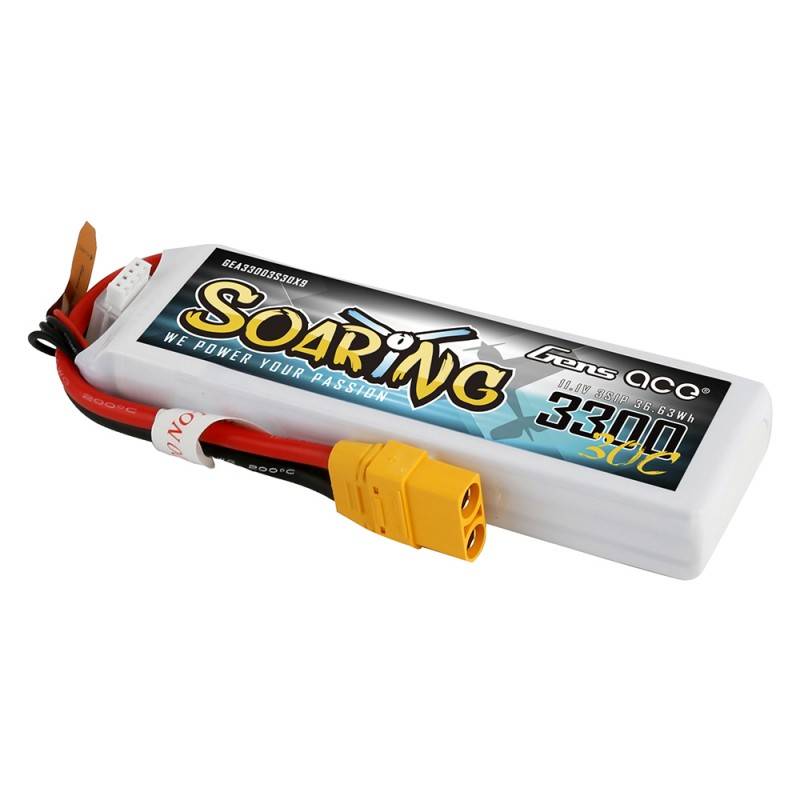 Baterija Gens Ace Soaring 3300 mAh 11.1 V 30C 3S1P XT90