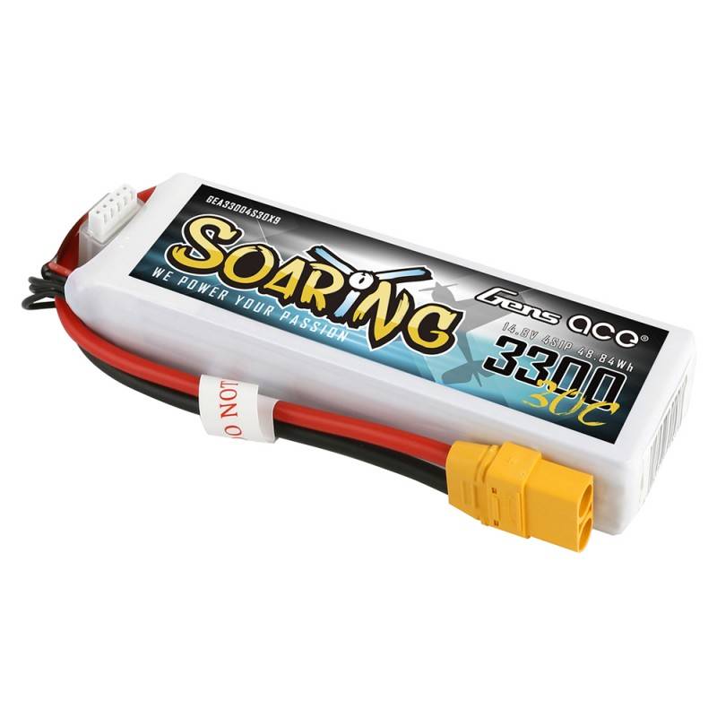 Baterija Gens Ace Soaring 3300 mAh 14,8 V 30C 4S1P XT90