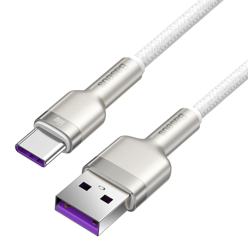 USB kabel za USB-C Baseus Cafule, 66W, 2m (bijeli)