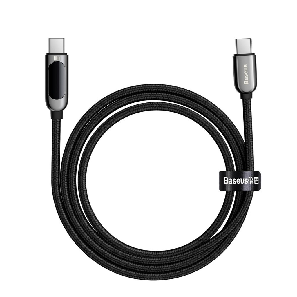 Kabel USB-C na USB-C Baseus Display, 100W, 2m (crni)