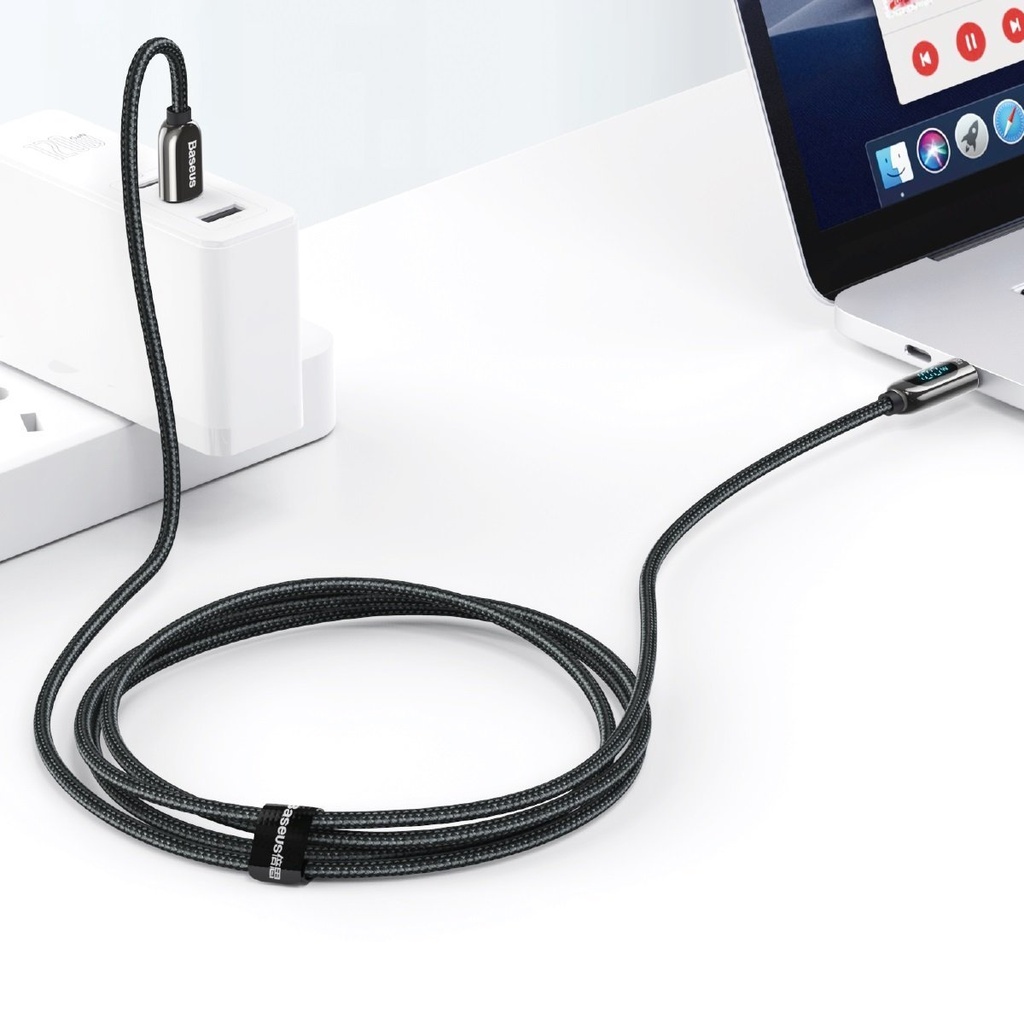 Kabel USB-C na USB-C Baseus Display, 100W, 2m (crni)