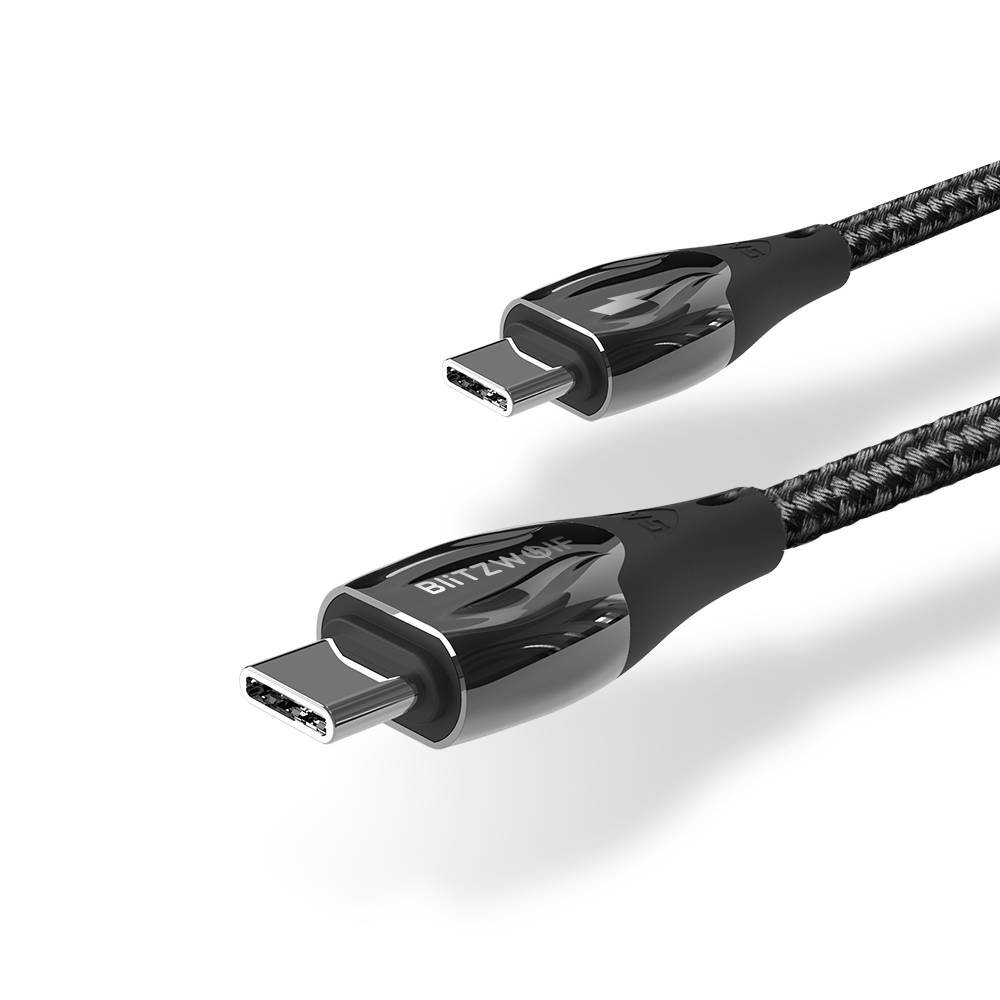 Kabel USB-C na USB-C BlitzWolf BW-FC1, 96W, 5A, 1m (crni)