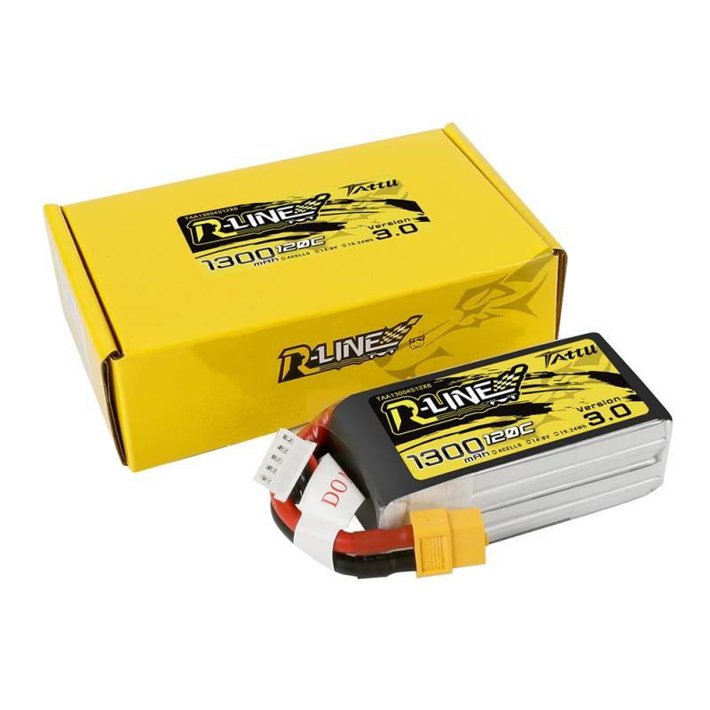 Baterija Tattu R-Line verzija 3.0 1300mAh 14.8V 120C 4S1P XT60