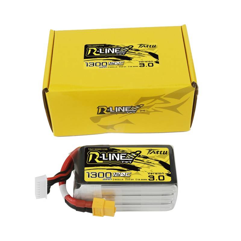 Baterija Tattu R-Line verzija 3.0 1300mAh 22.2V 120C 6S1P XT60