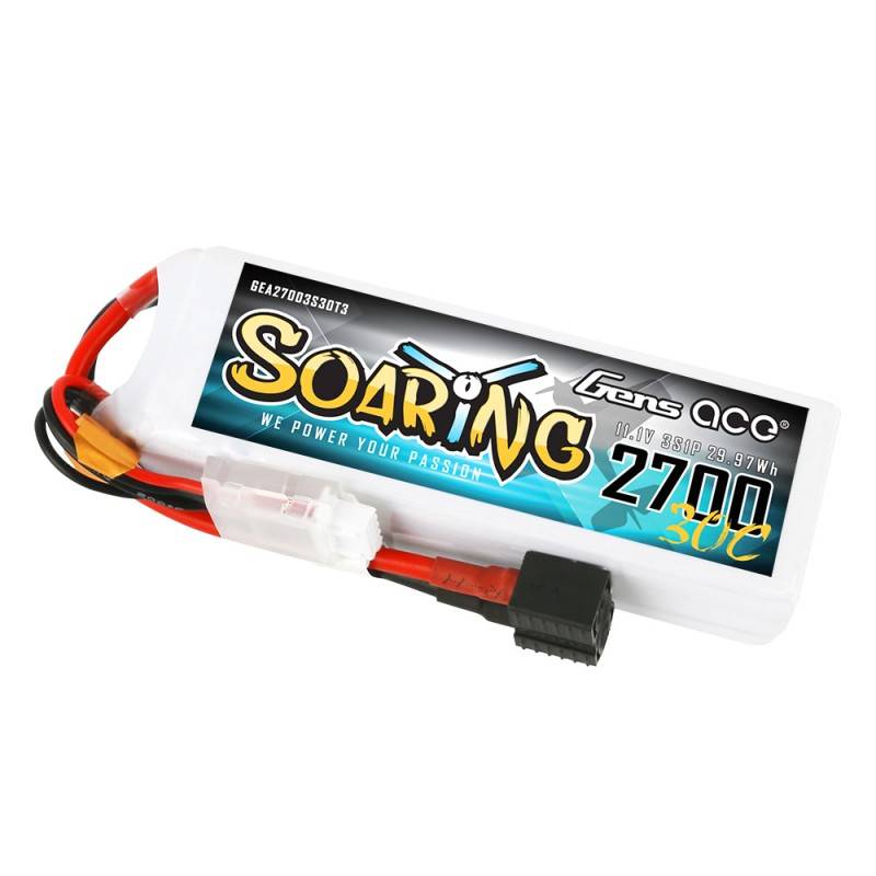 Baterija Gens Ace Soaring 2700mAh 11.1V 30C 3S1P z EC3/XT60/T-utikač