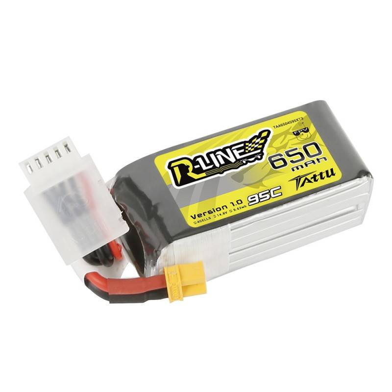 Baterija Tattu R-Line 650mAh 14,8V 95C 4S1P XT30