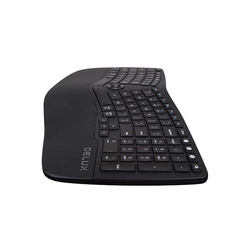 Bežična ergonomska tipkovnica Delux GM902 BT+2.4G