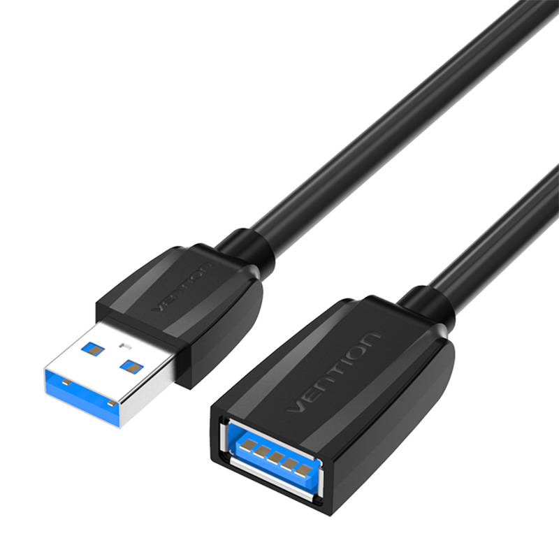 Produžni kabel USB 3.0, muški USB na ženski USB, Vention 1m (crni)