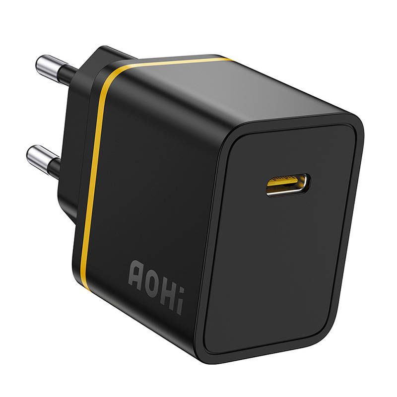 AOHI zidni punjač A325 USB-C 30W (crni)