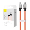 Kabel USB-C do USB-C Baseus CoolPlay 100W 1m (narančasti)