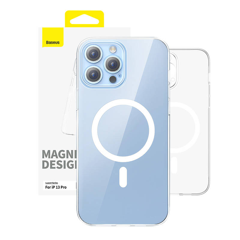 Magnetna torbica za telefon iP 13 PRO Baseus OS-Lucent serije (prozirna)